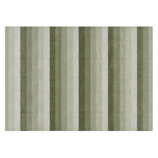 Tabla De Cortar Bandas de sombra verde oliva (Anverso)