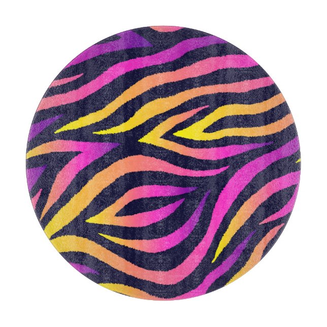 Tabla De Cortar Bandas holográficas, sin costura futurista. (Anverso)