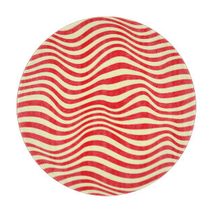 Tabla De Cortar Bandas rojas: fondo vintage sin costura.