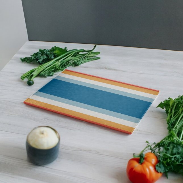 Tabla De Cortar Bandas uniformes azules (Chopping Board)