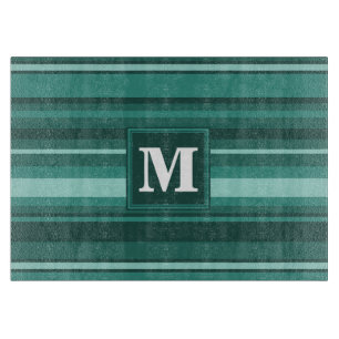 Tabla De Cortar Bandas verde azuladas monográficas