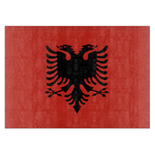 Tabla De Cortar Bandera albanesa