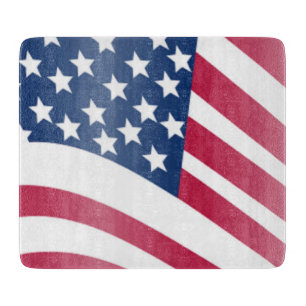 TABLA DE CORTAR BANDERA AMERICANA