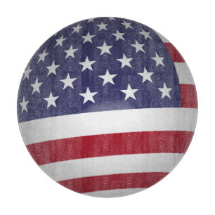 TABLA DE CORTAR BANDERA AMERICANA