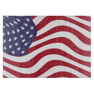 TABLA DE CORTAR BANDERA AMERICANA