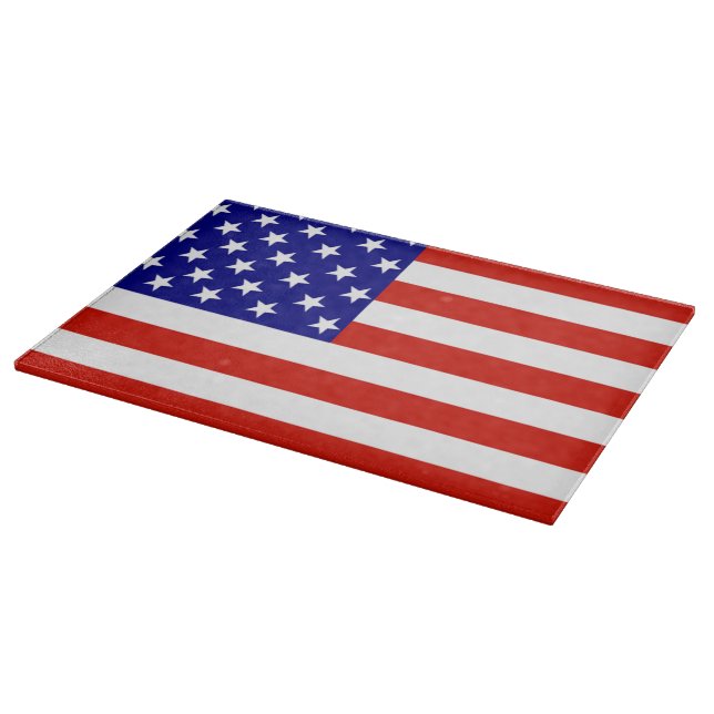 TABLA DE CORTAR BANDERA AMERICANA (Borde)