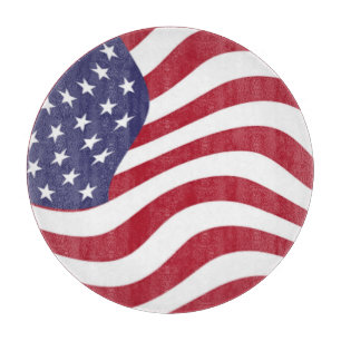 TABLA DE CORTAR BANDERA AMERICANA
