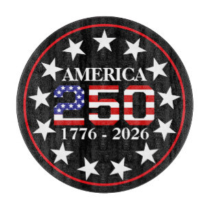 Tabla De Cortar Bandera Americana 250 Aniversario EEUU 1776-2026