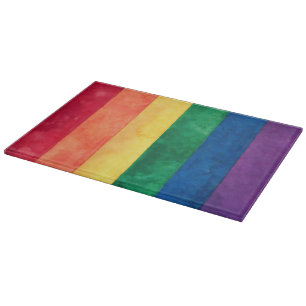 Tabla De Cortar Bandera arcoiris del orgullo gay