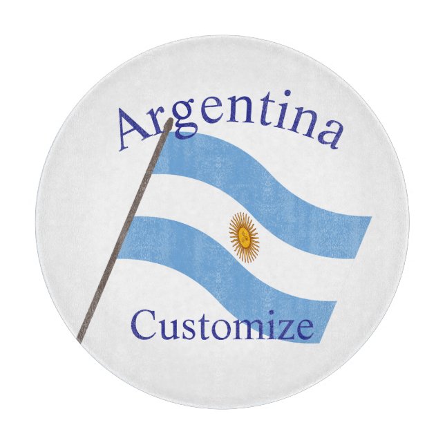 Tabla De Cortar Bandera de Argentina Thunder_Cove (Anverso)