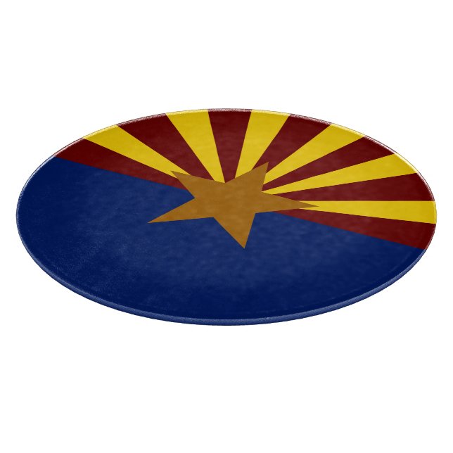 Tabla De Cortar Bandera de Arizona (Borde)