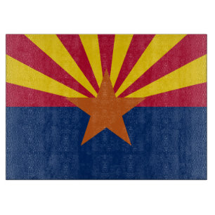 Tabla De Cortar Bandera de Arizona: Estrella Creadora de Sol, El E