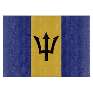 Tabla De Cortar Bandera de Barbados