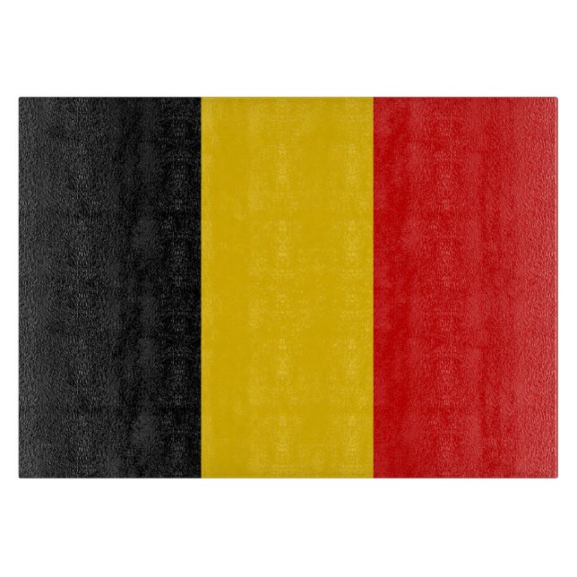 Tabla De Cortar Bandera de Bélgica (Anverso)