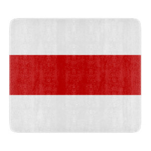 Tabla De Cortar Bandera de Bielorrusia (rojo y blanco)
