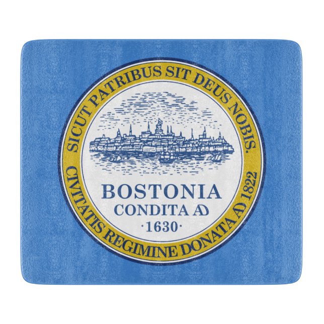 Tabla De Cortar Bandera de Boston (Massachusetts) (Anverso)