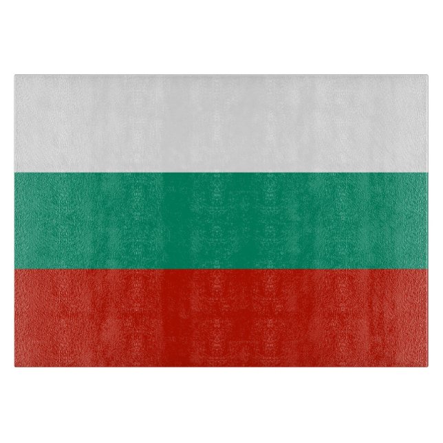 Tabla De Cortar Bandera de Bulgaria (Anverso)