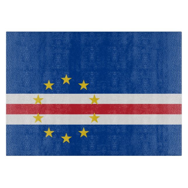 Tabla De Cortar Bandera de Cabo Verde (Anverso)