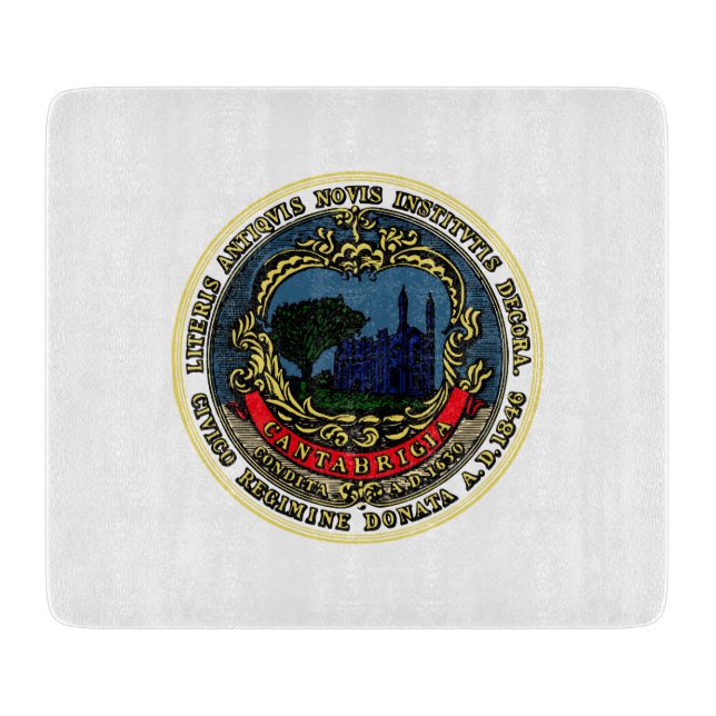 Tabla De Cortar Bandera de Cambridge (Massachusetts) (Anverso)