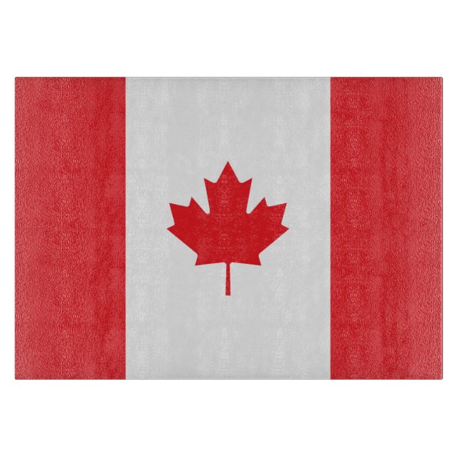 Tabla De Cortar Bandera de Canadá (Anverso)