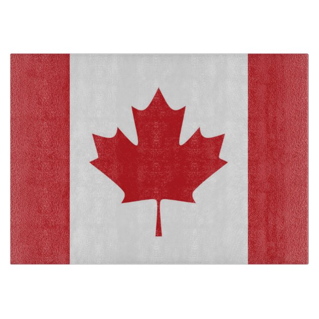 Tabla De Cortar Bandera de Canadá (Anverso)