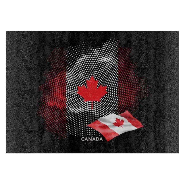 Tabla De Cortar bandera de Canadá (Anverso)