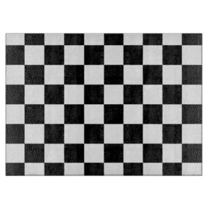 Tabla De Cortar Bandera De Carreras De Automóviles De Color Blanco