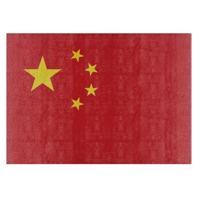 Tabla De Cortar Bandera de China (Anverso)