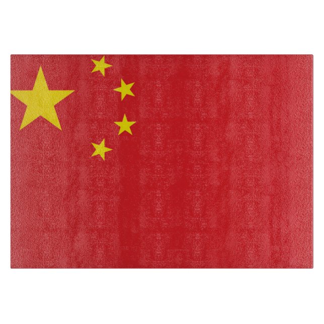 Tabla De Cortar Bandera de China (Anverso)