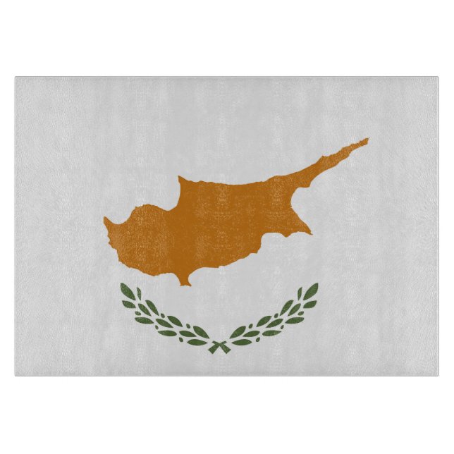 Tabla De Cortar Bandera de Chipre (Anverso)