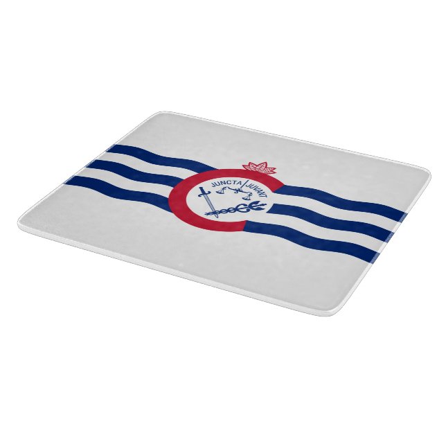 Tabla De Cortar Bandera de Cincinnati (Ohio) (Borde)