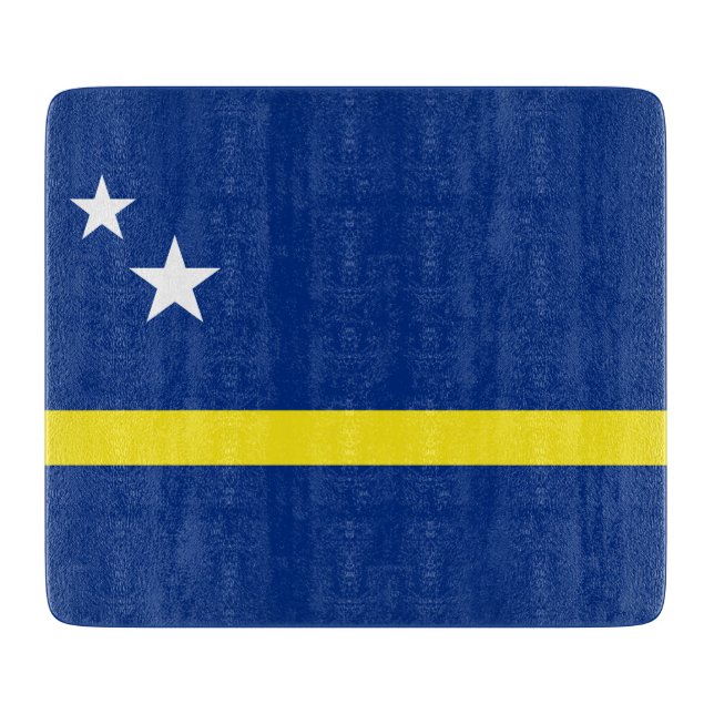 Tabla De Cortar Bandera de Curazao (Anverso)