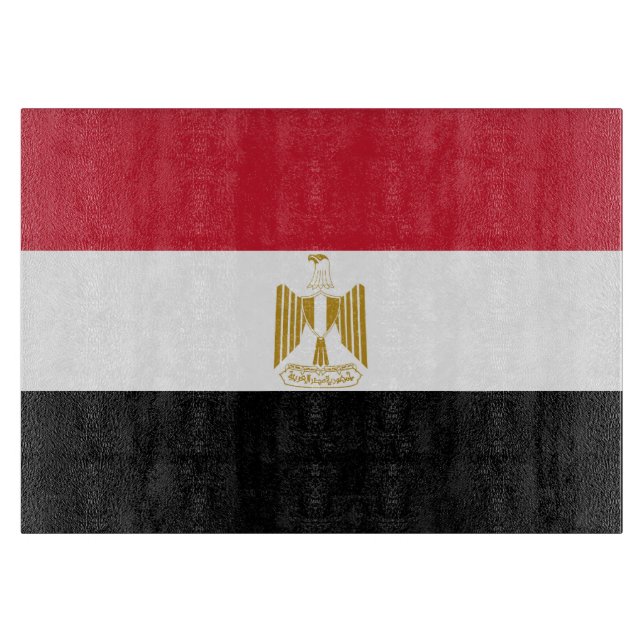 Tabla De Cortar Bandera de Egipto (Anverso)