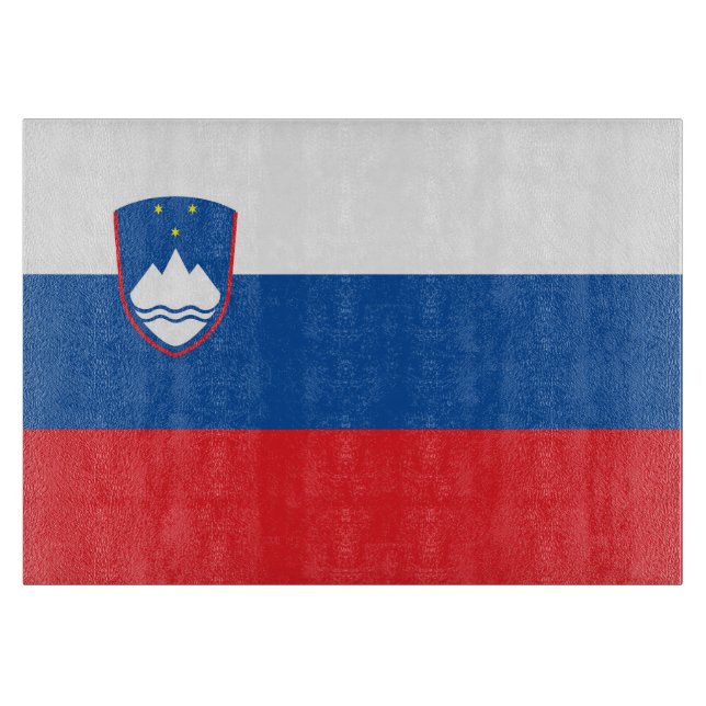 Tabla De Cortar Bandera de Eslovenia (Anverso)