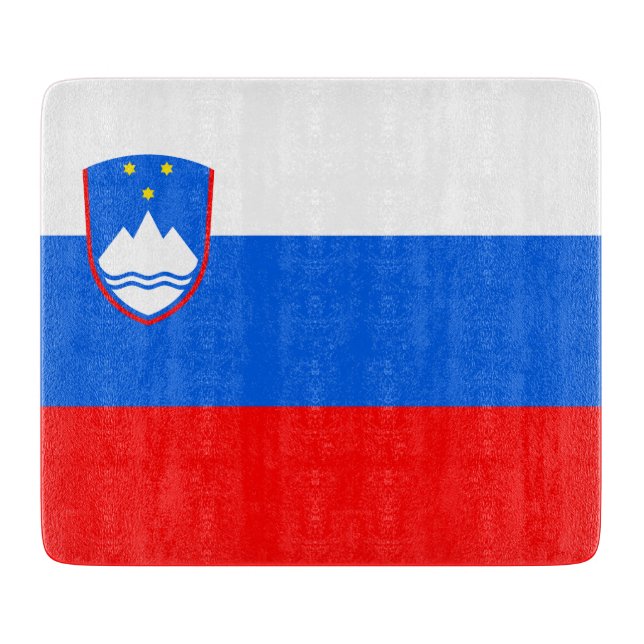 Tabla De Cortar Bandera de Eslovenia (Anverso)