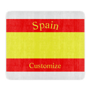 Tabla De Cortar Bandera de España Thunder_Cove