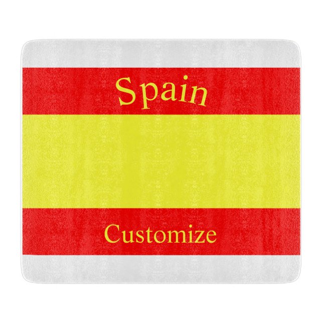 Tabla De Cortar Bandera de España Thunder_Cove (Anverso)