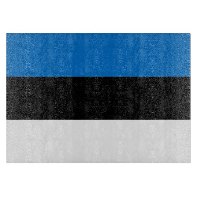 Tabla De Cortar Bandera de Estonia (Anverso)