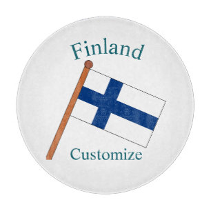 Tabla De Cortar Bandera de Finlandia Thunder_Cove