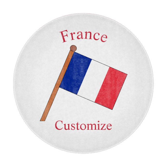 Tabla De Cortar Bandera de Francia Thunder_Cove (Anverso)