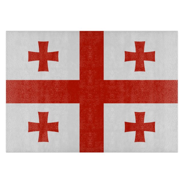 Tabla De Cortar Bandera de Georgia (Anverso)