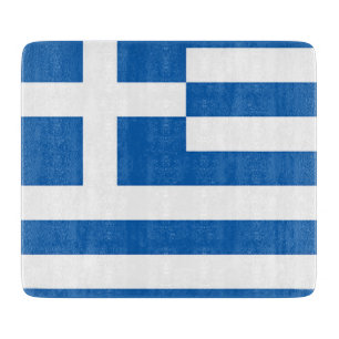 Tabla De Cortar Bandera de Grecia, Griego