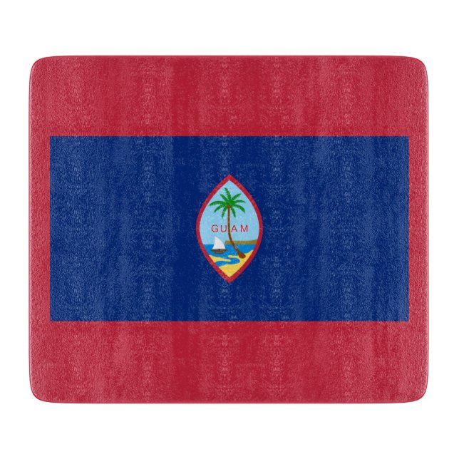 Tabla De Cortar Bandera de Guam (Anverso)