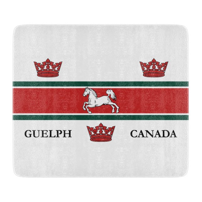 Tabla De Cortar Bandera de Guelph (Ontario, Canadá) (Anverso)