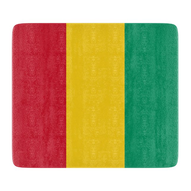 Tabla De Cortar Bandera de Guinea (país africano) (Anverso)
