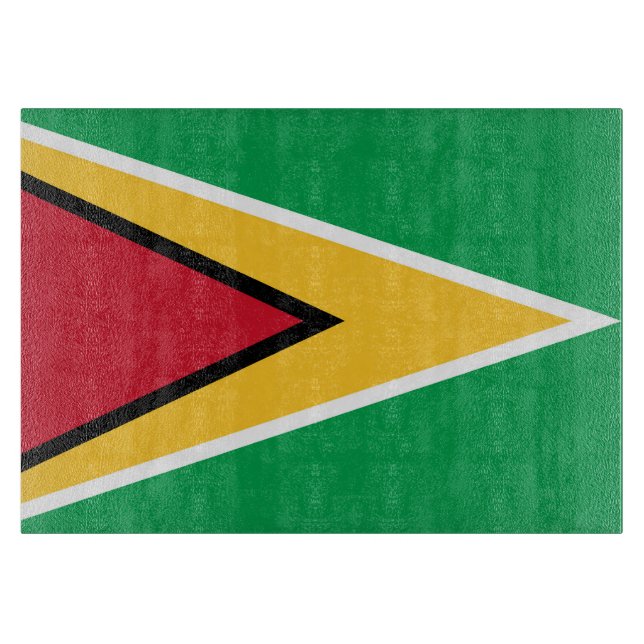Tabla De Cortar Bandera de Guyana (Anverso)