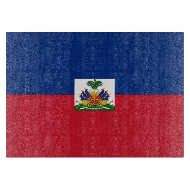 Tabla De Cortar Bandera de Haití (Anverso)