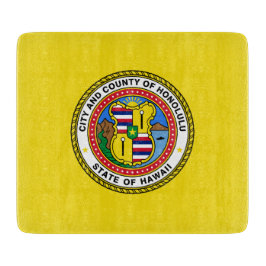Tabla De Cortar Bandera de Honolulu (Hawái)