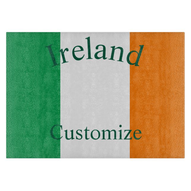 Tabla De Cortar Bandera de Irlanda Thunder_Cove (Anverso)