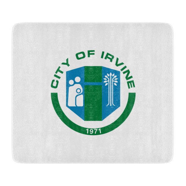 Tabla De Cortar Bandera de Irvine (California) (Anverso)